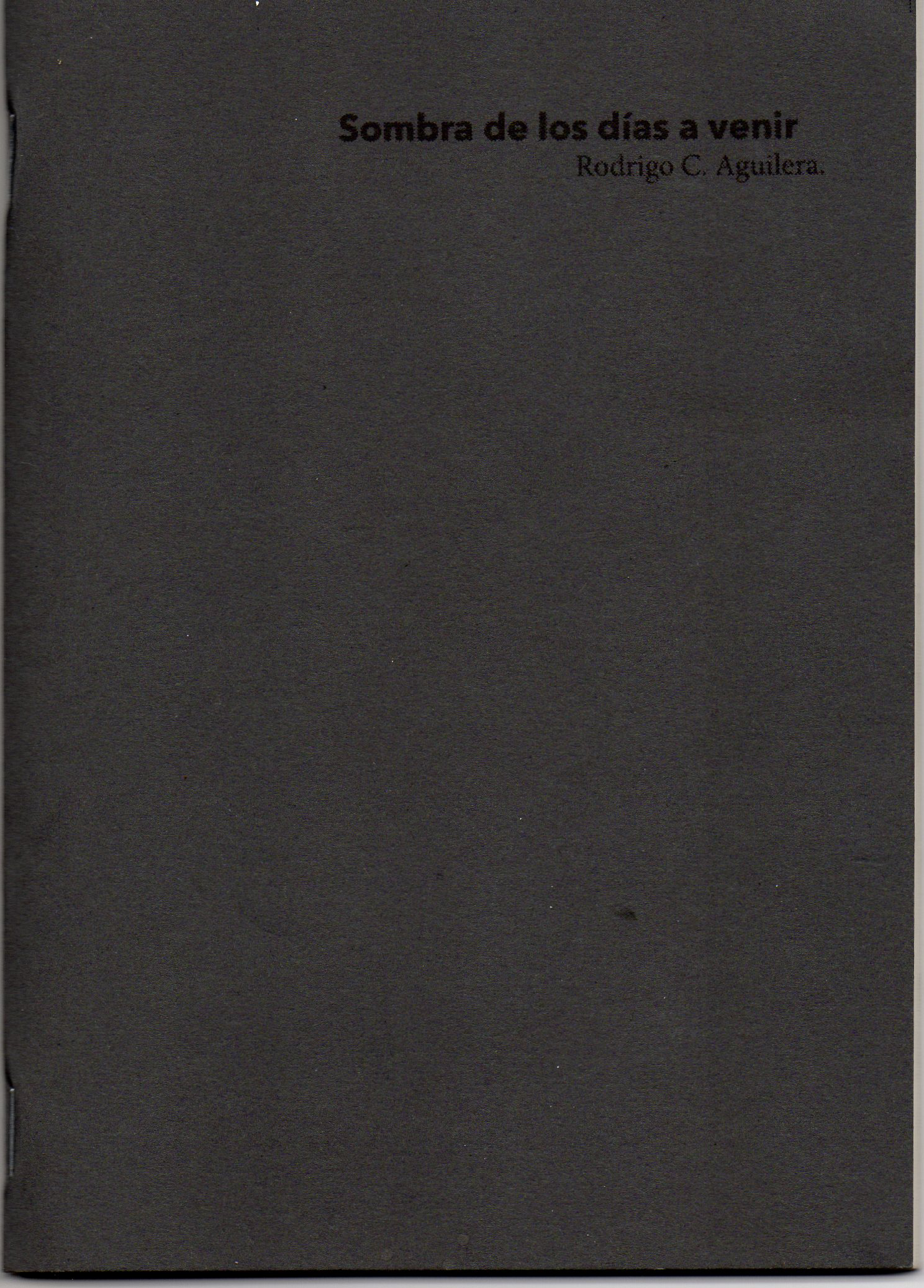 Sombra de los días a venir — Portada del fanzine 01